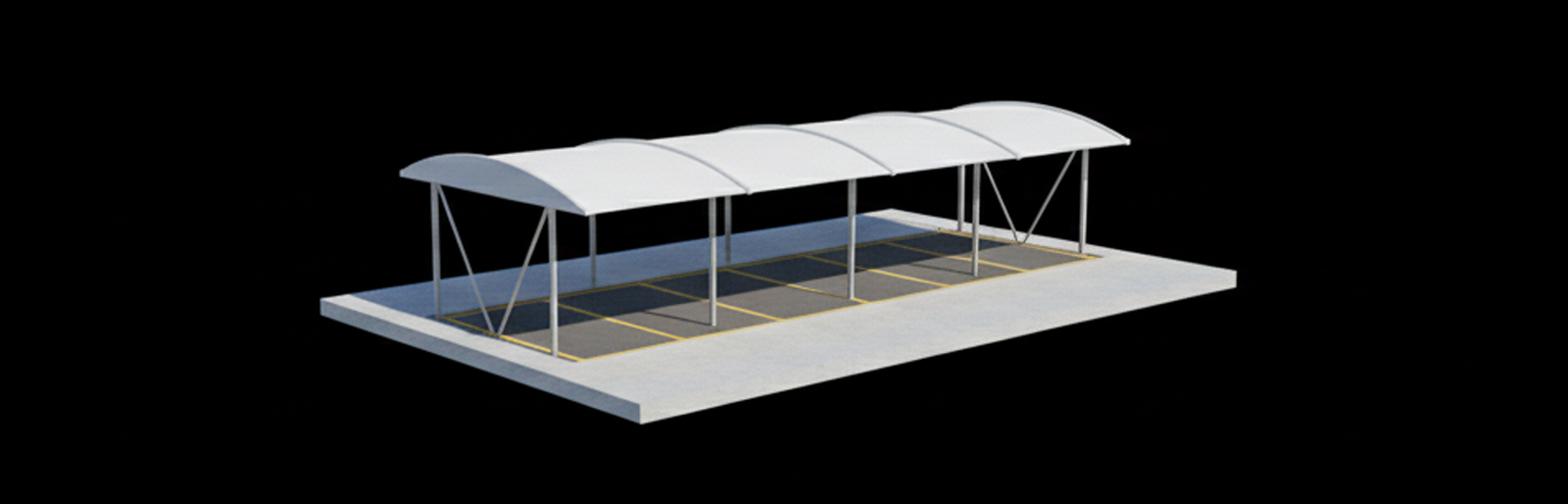 مظلات سيارات حديثة بتصميم متين لحماية المركبات من أشعة الشمس والعوامل الجوية