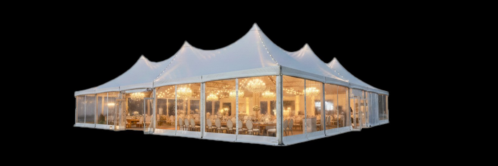 خيام مناسبات فاخرة بتصميم أنيق مخصصة للأعراس والاحتفالات والفعاليات